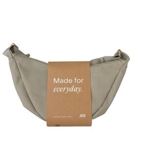 July Everyday Crescent Crissbody Bag Khaki Tan Beige